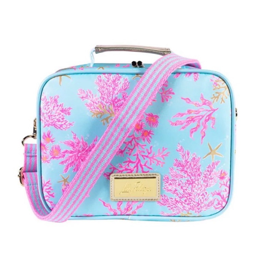 LILLY PULITZER LUNCH BAG ROYAL CORAL NEW